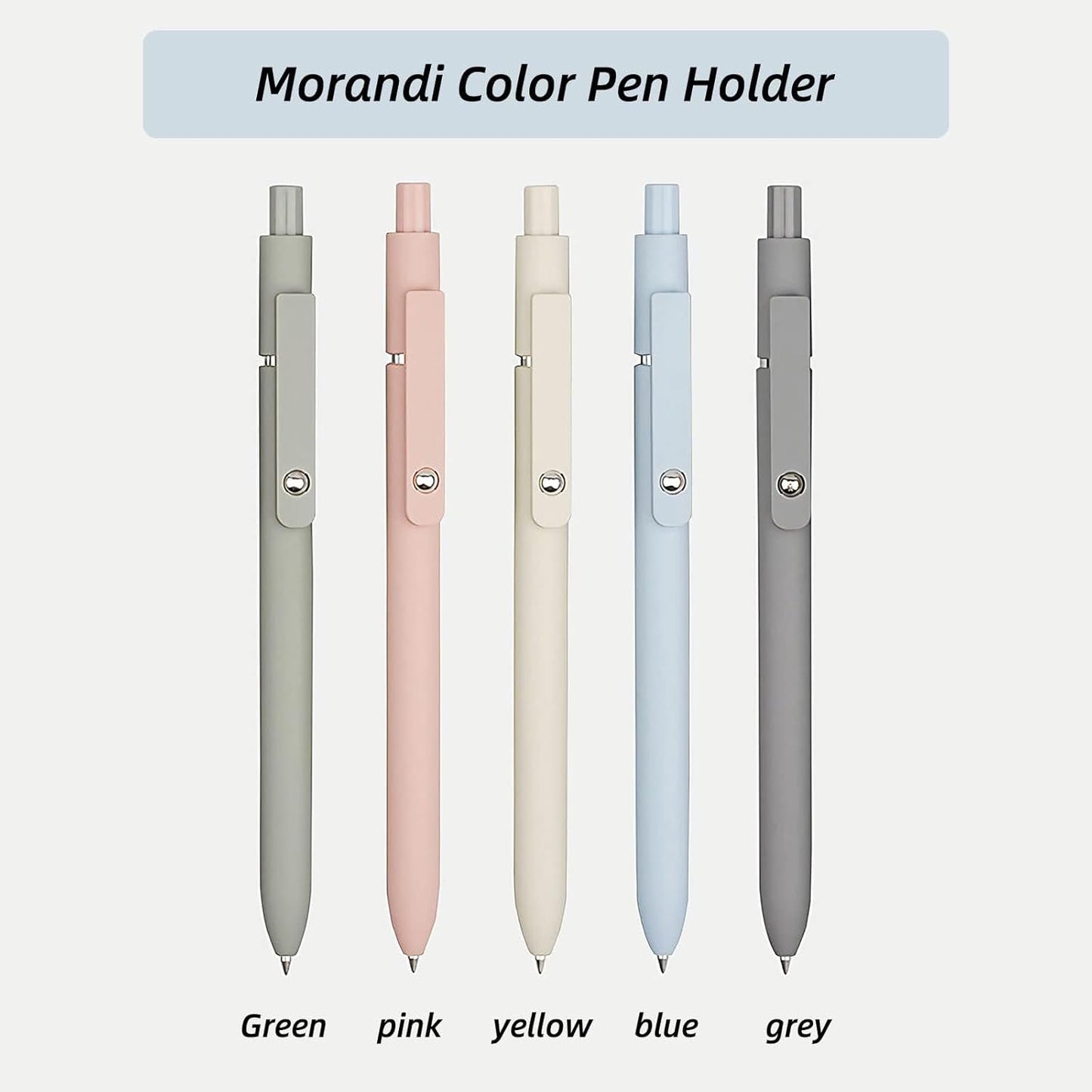 High-End 0.5mm Japanese Black Ink Gel Pens - Set of 5 Fine Point Retractable Writing Instruments for Journaling and Note Taking