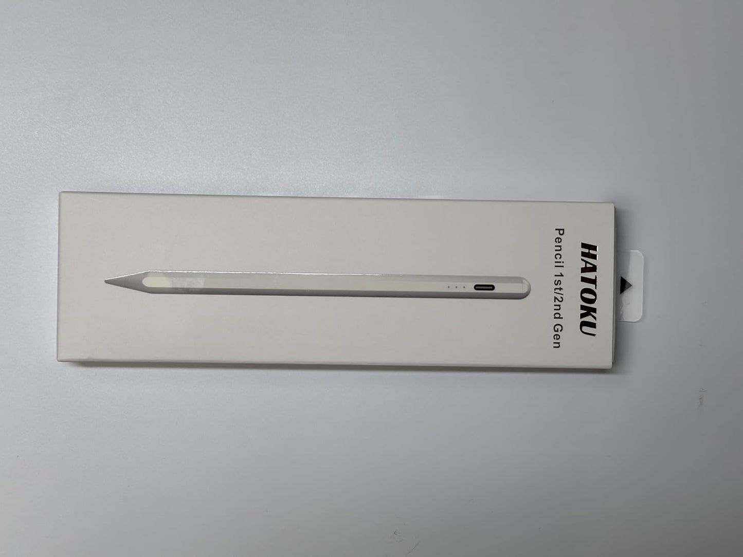 2nd Generation Wireless Charging Pencil for iPad with Tilt and Palm Rejection - Magnetic Stylus Pen - White