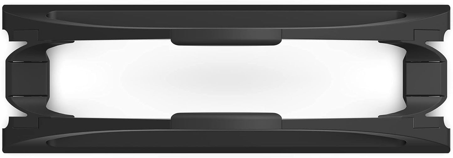 Vertical Laptop Stand for Desks (Matte Black) | Adjustable Holder to Dock Apple Macbook, Macbook Pro, and Other Laptops to Organize Work & Home Office