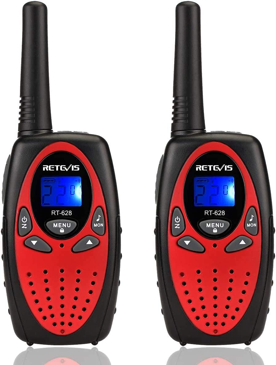 RT628 Walkie Talkies for Kids, Long Range 2-Way Radio- 22 Channels and Backlit LCD, Outdoor Adventures, Camping (Camo, 1 Pair)