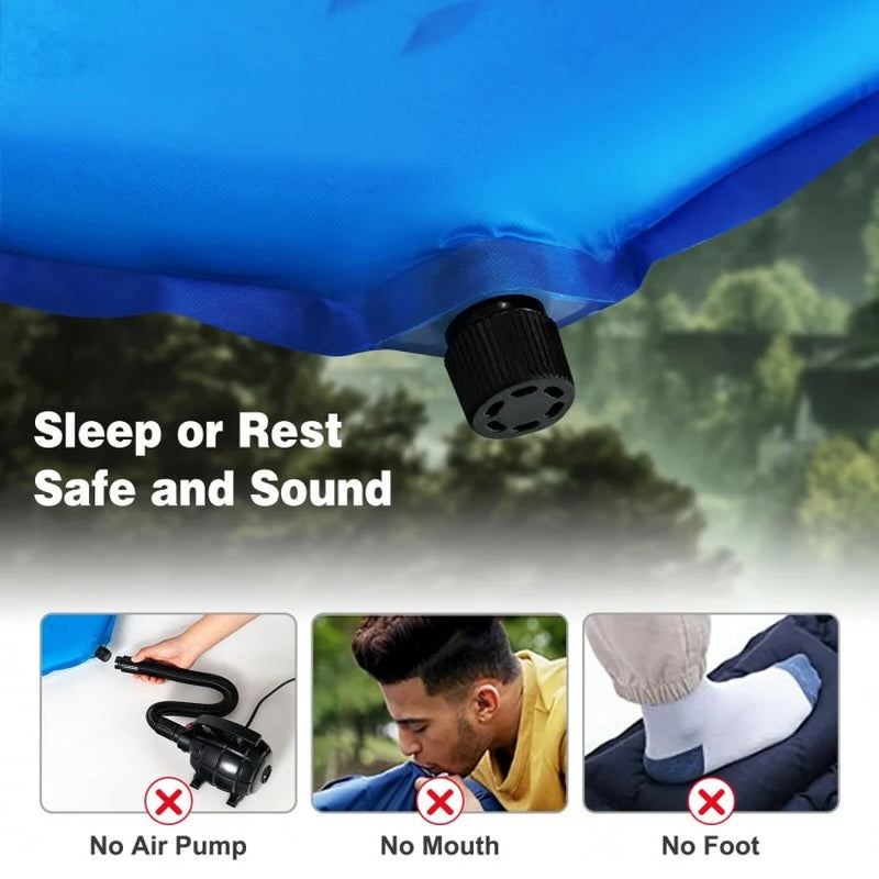 Premium Inflatable Sleeping Pad with Convenient Carrying Bag