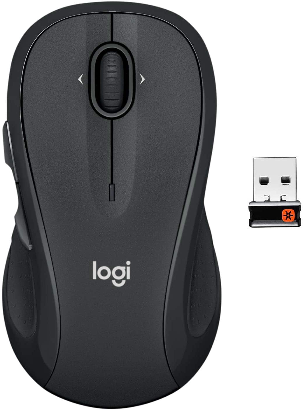 Wireless Computer Mouse with USB Unifying Receiver - Graphite Finish