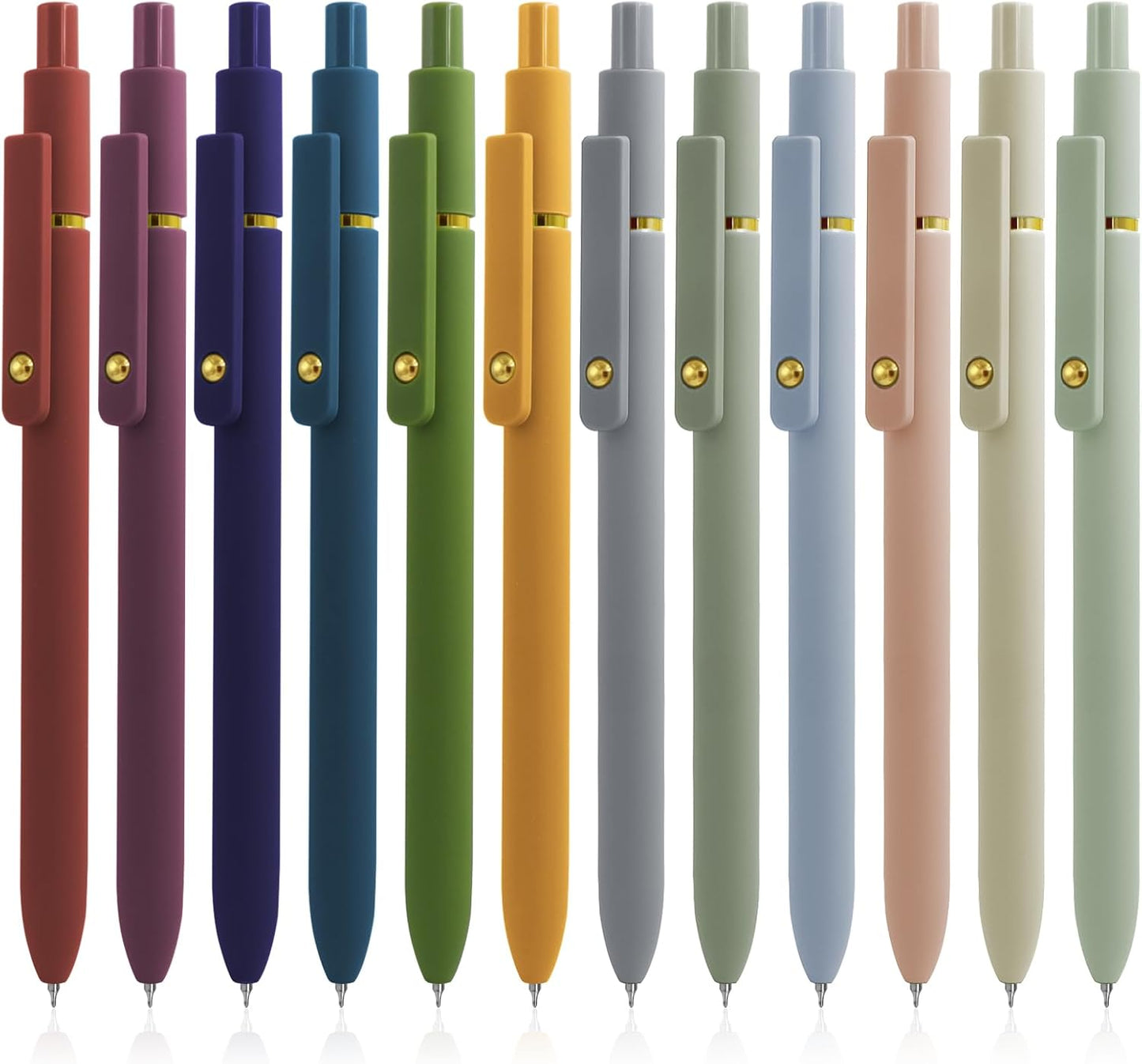 High-End 0.5mm Japanese Black Ink Gel Pens - Set of 5 Fine Point Retractable Writing Instruments for Journaling and Note Taking