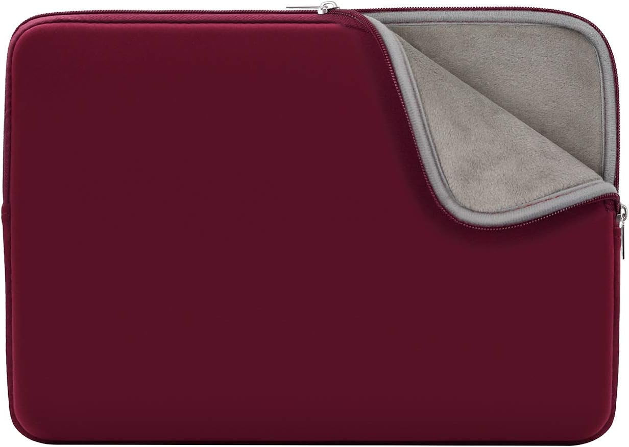 14-Inch Laptop Sleeve Case with Soft Fluffy Lining - Compatible with 14" Notebooks, Chromebooks, and Laptops (Black)