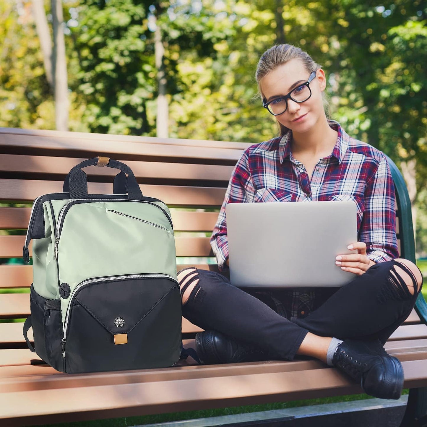 Women's Laptop Backpack - Versatile Travel and Work Carry-On Backpack