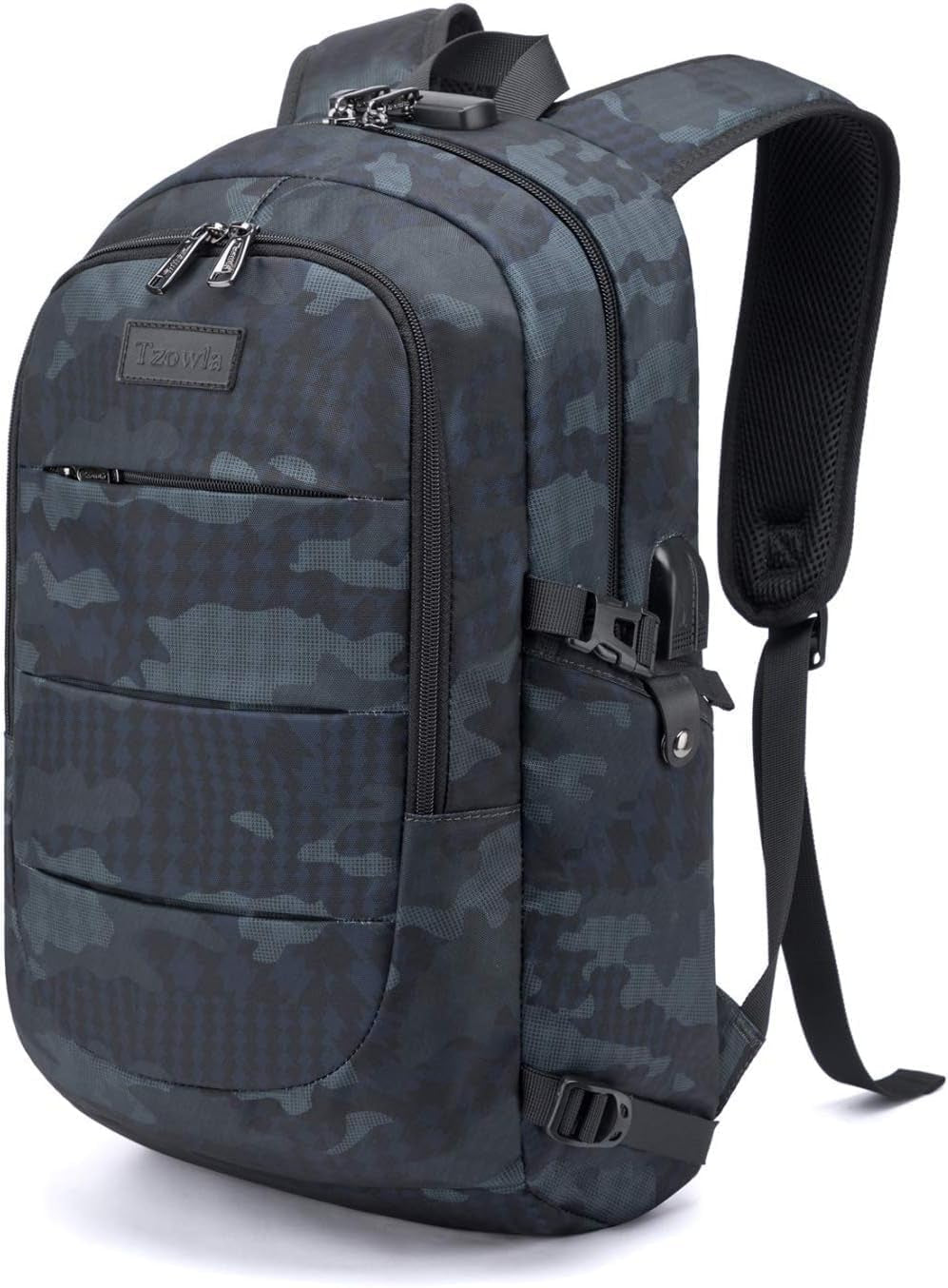 Water-Resistant Anti-Theft Laptop Backpack with USB Charging Port - 15.6 Inch Business Bag for Men and Women