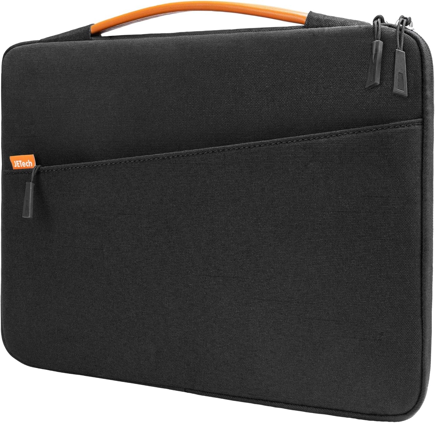 15-Inch Laptop Sleeve, Waterproof Case with Portable Handle and Pocket, Compatible with 15-Inch Notebooks (Black)
