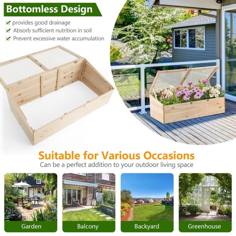 Portable Wooden Greenhouse for Garden Use