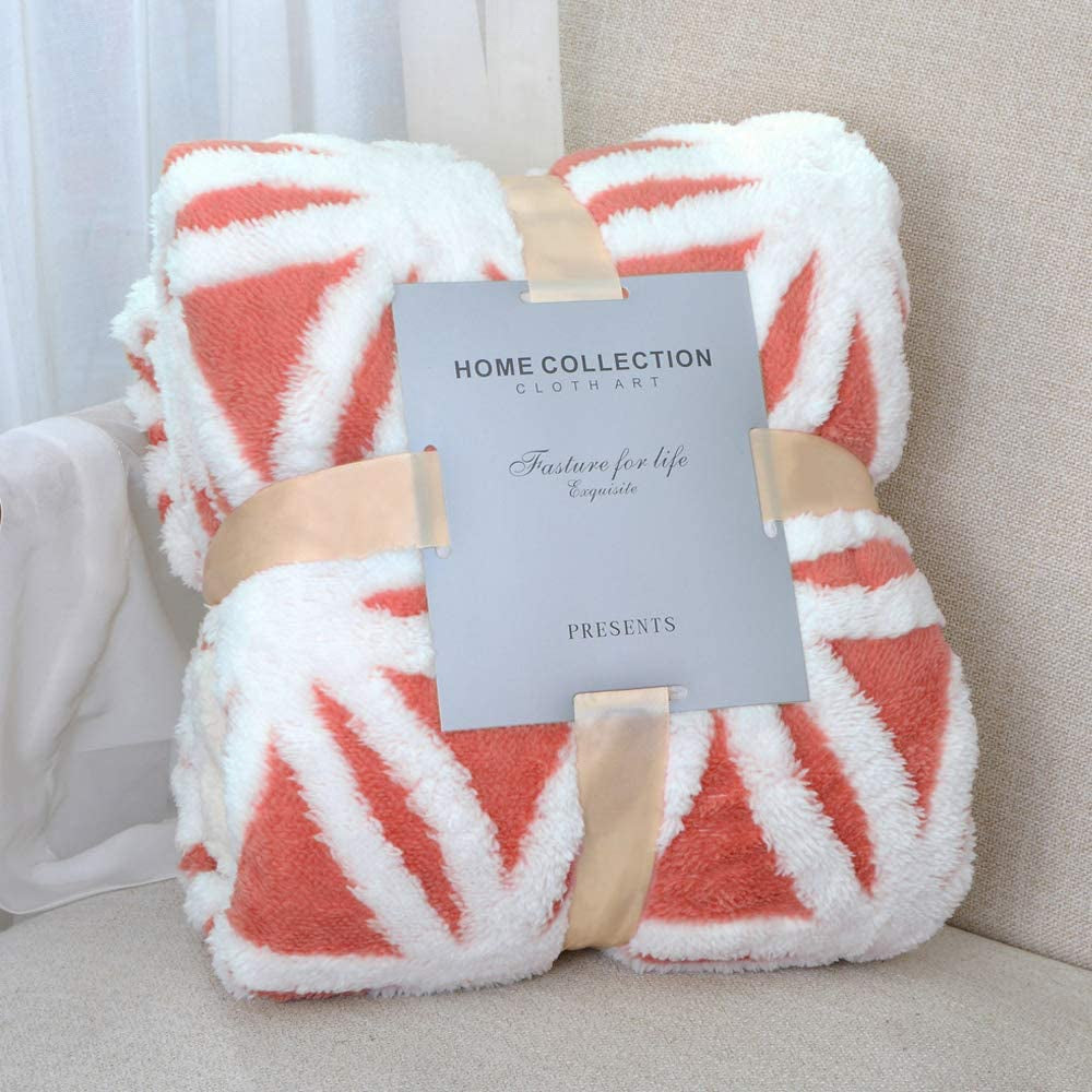 Dual-Sided Sherpa Fleece Throw Blanket - Soft and Cozy Bed Blanket for Couch and Sofa (Grey, 51" x 63")