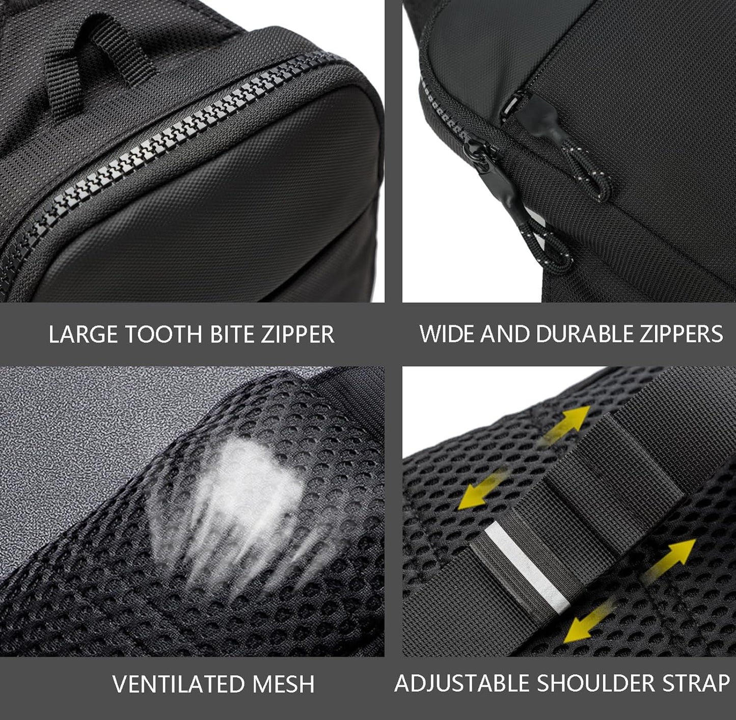 Compact Waterproof Crossbody Sling Bag for Travel - Unisex Casual Design