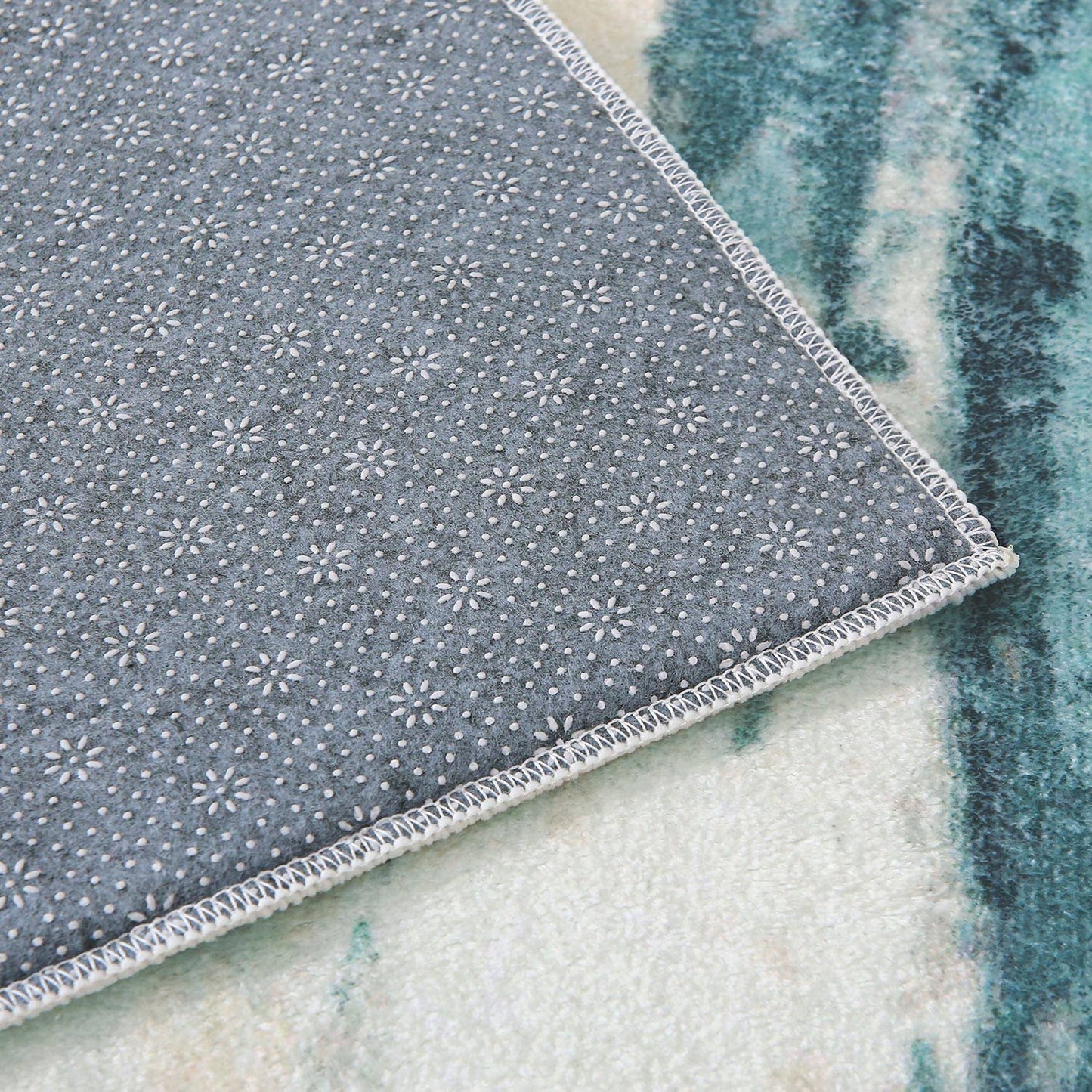 Modern Soft Abstract Area Rug for Living Room, Bedroom, Kitchen, and Dining Room - Medium Pile Carpet Floor Mat