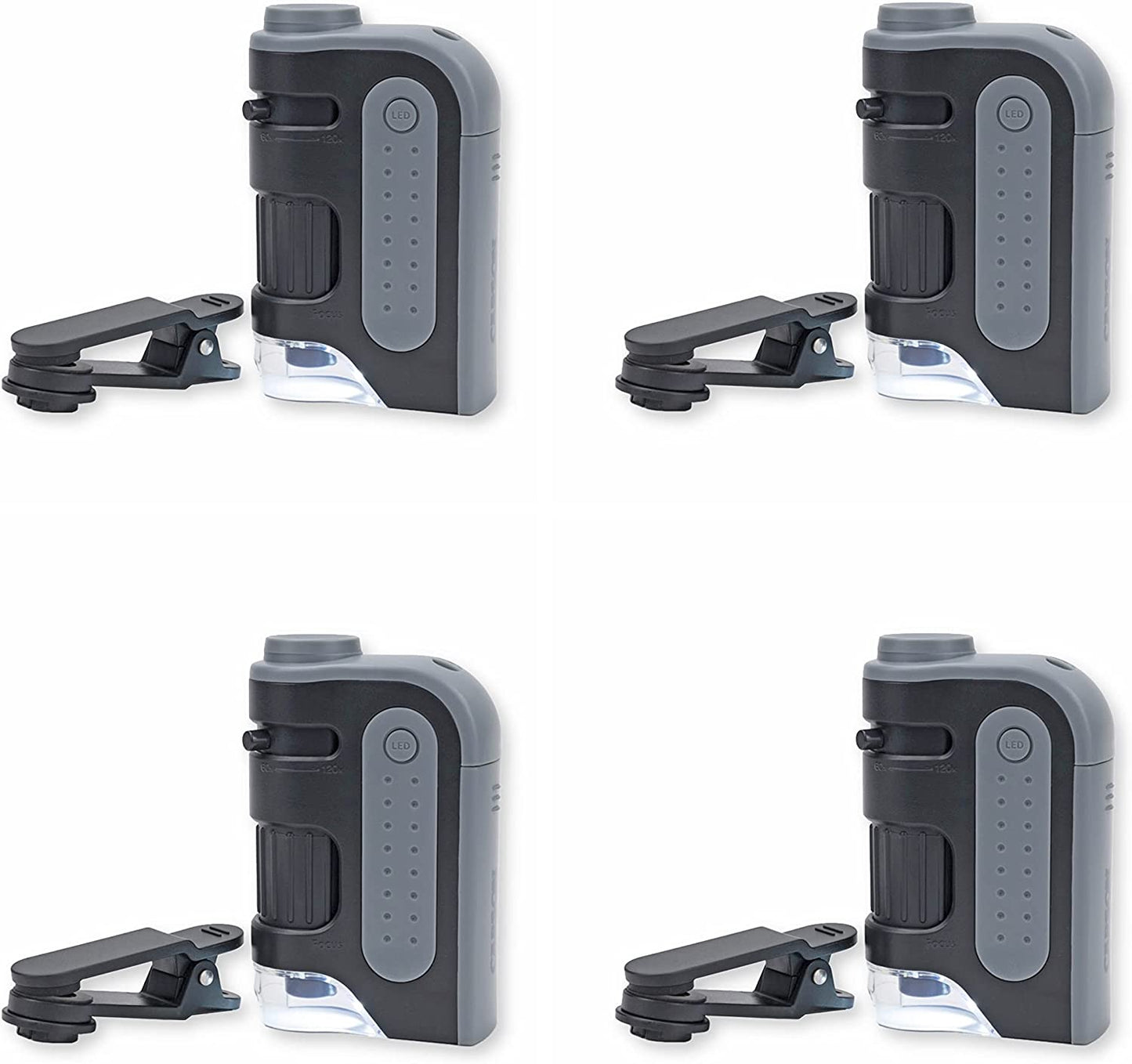 60X-120X LED Lighted Portable Microscope for Educational Use - Handheld Mini Microscope for Students and Adults
