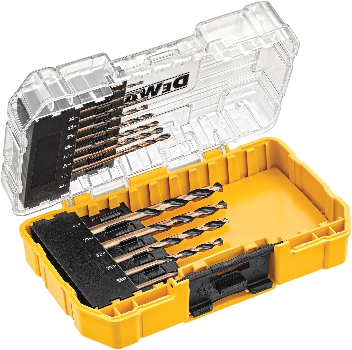 13-Piece Black Oxide Drill Bit Set with Pilot Point