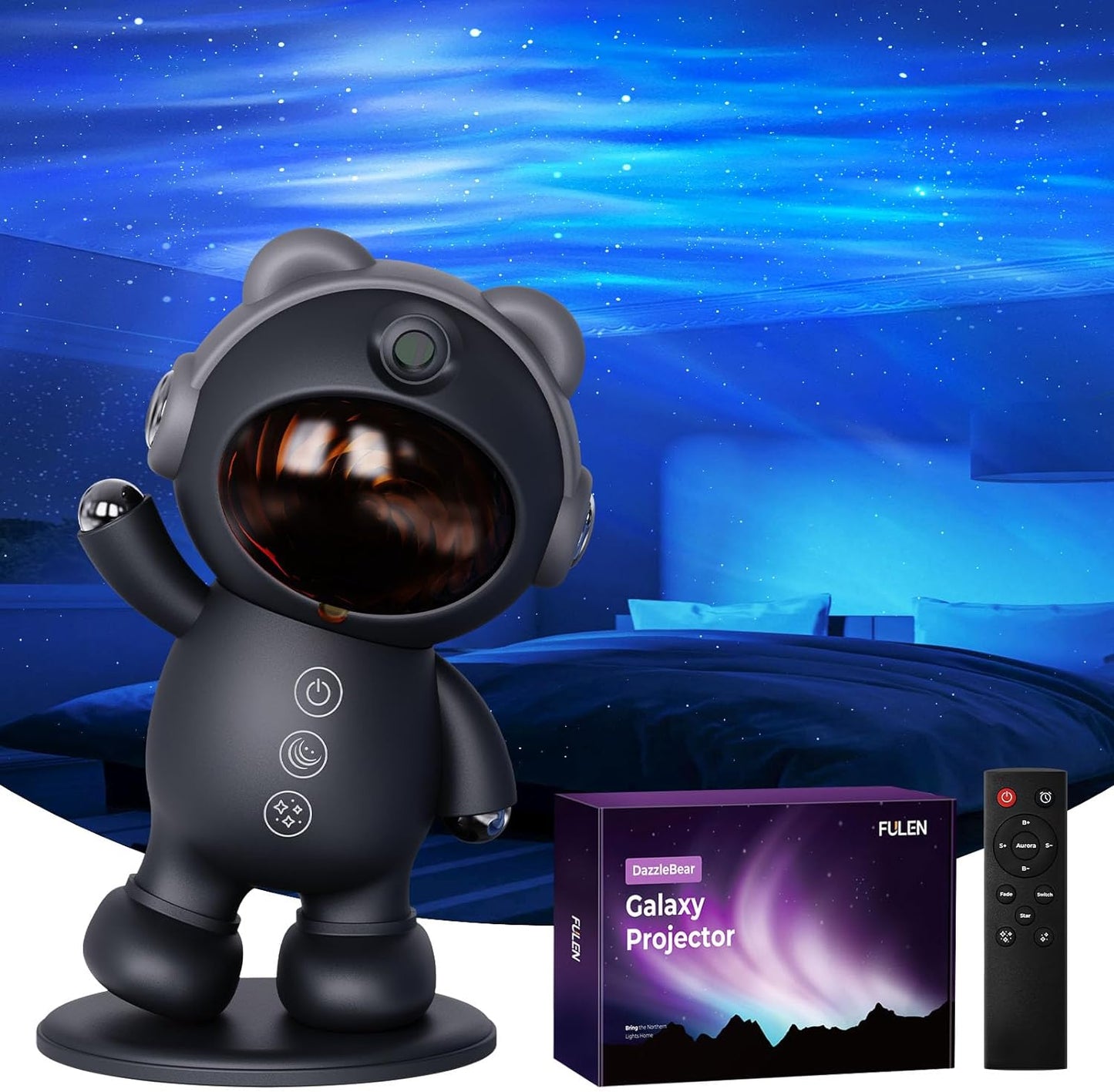 Galaxy Projector: Aesthetic Star and Aurora Ceiling Light for Bedroom and Living Spaces