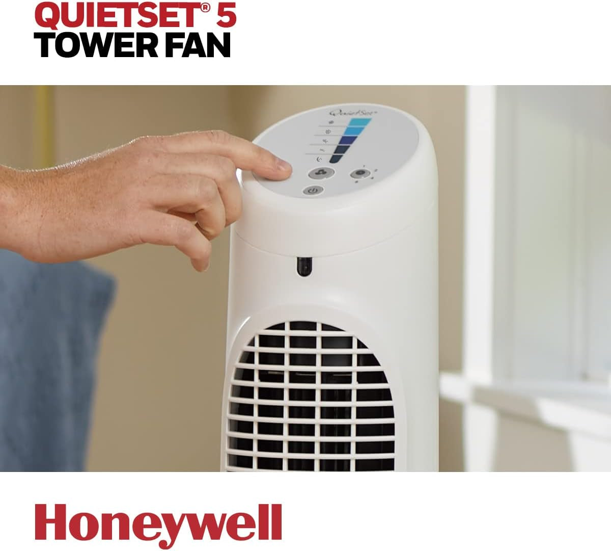 40-Inch Tower Fan with 75° Oscillation, Remote Control, 5 Speed Settings, Auto Shut-Off, and Slim Design for Home, Bedroom, and Office - White