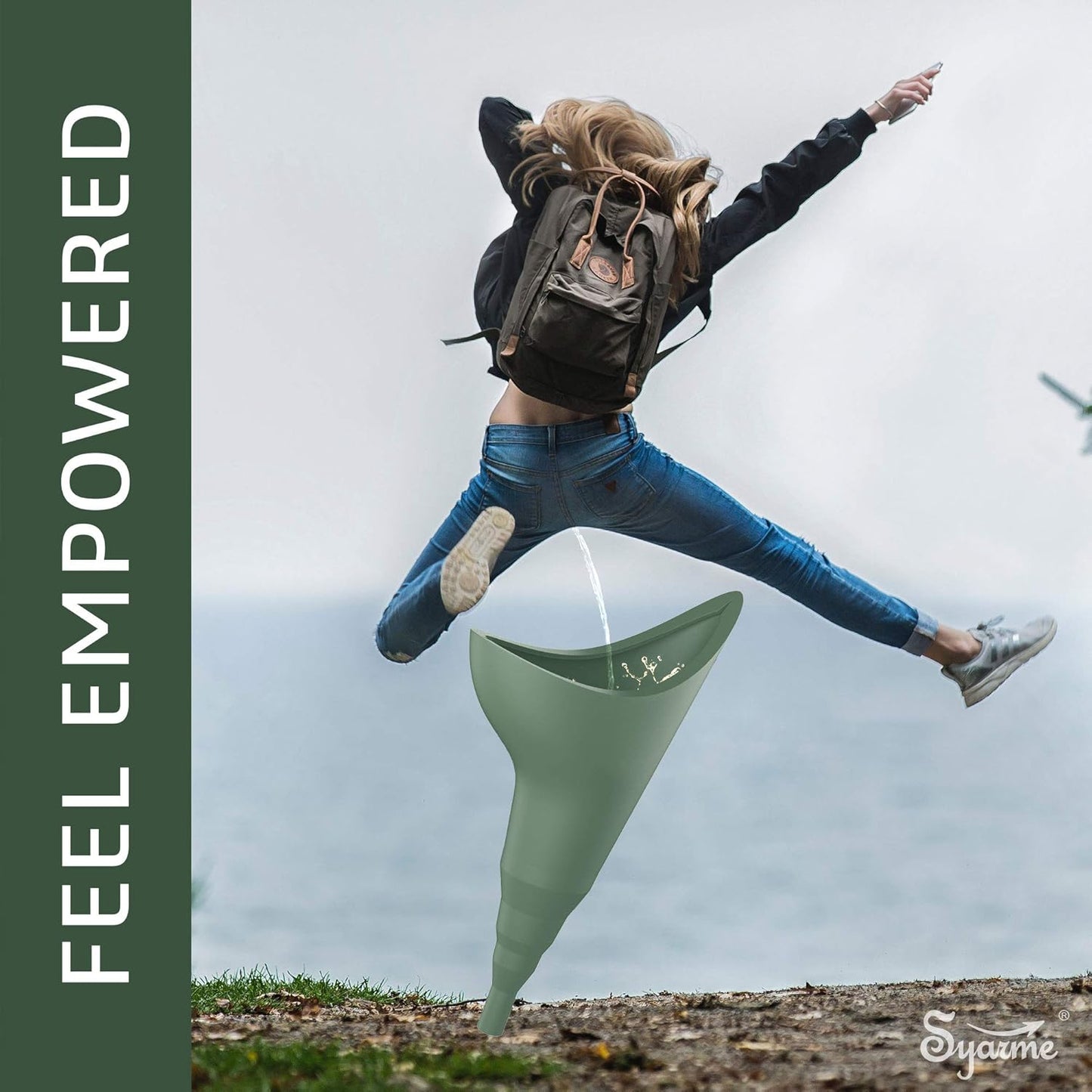 Portable Female Urination Device with Extension Tube - Reusable Urinal Funnel -Travel, Festivals, Camping, and Traffic Jams, Waterproof Storage Bag