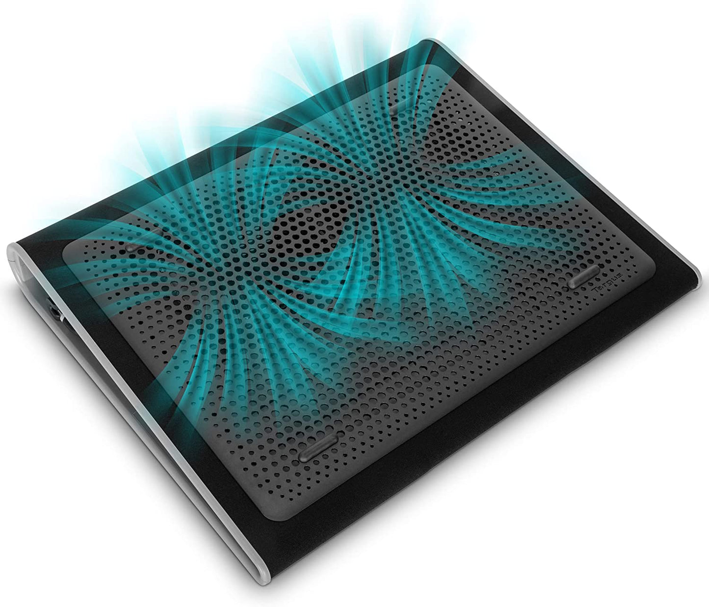 17-Inch Dual-Fan Laptop Cooling Pad - Soft Neoprene Heat Protection Mat with USB-A Connection for Enhanced Heat Dispersion