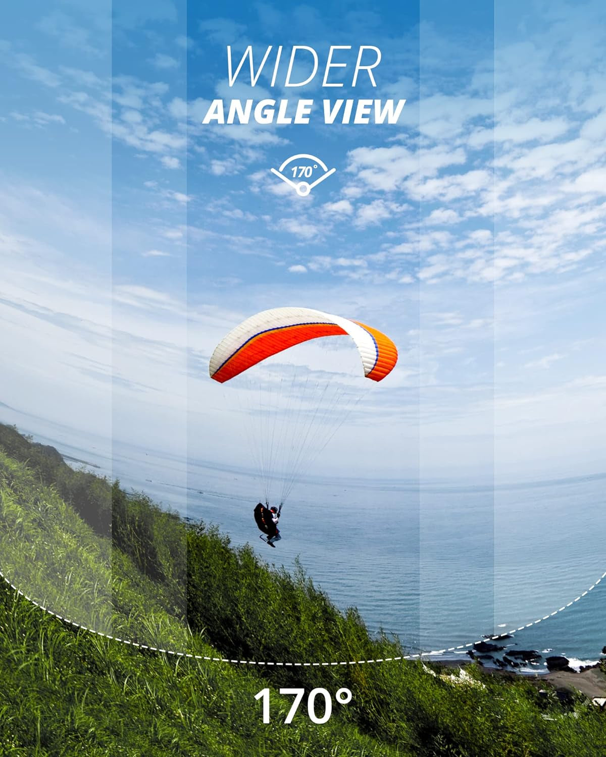 Ultra HD 4K30FPS Action Camera with 170-Degree Wide Angle and 98FT Waterproof Capability