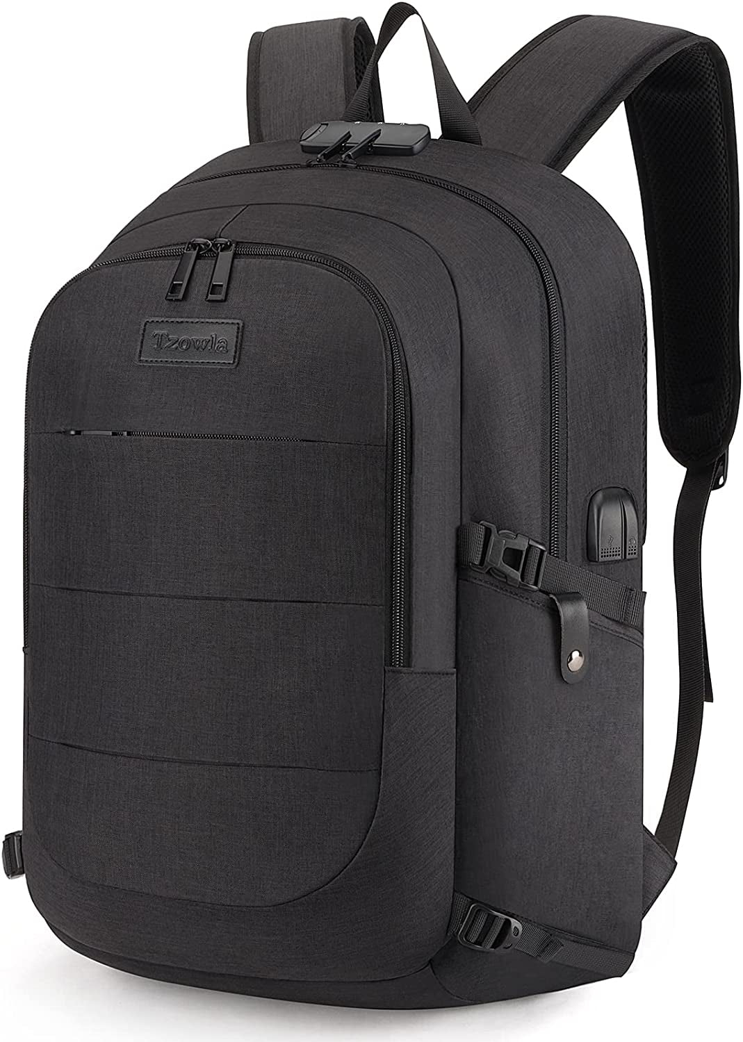 Water-Resistant Anti-Theft Laptop Backpack with USB Charging Port - 15.6 Inch Business Bag for Men and Women