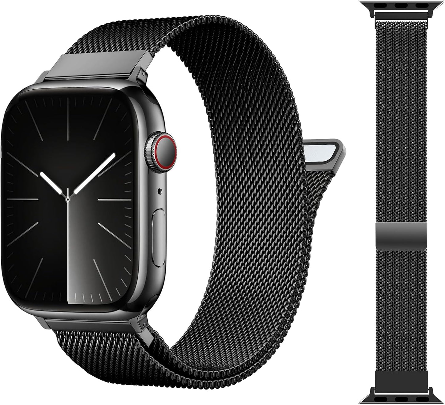Milanese Loop Bracelet Compatible with Apple Watch Series 1-10 and SE, Available in Multiple Sizes for Men and Women