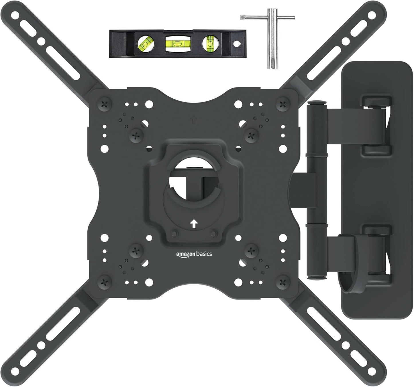 Articulating Full Motion Wall Mount for 26-55 Inch TVs and Flat Panels up to 80 lbs, Black