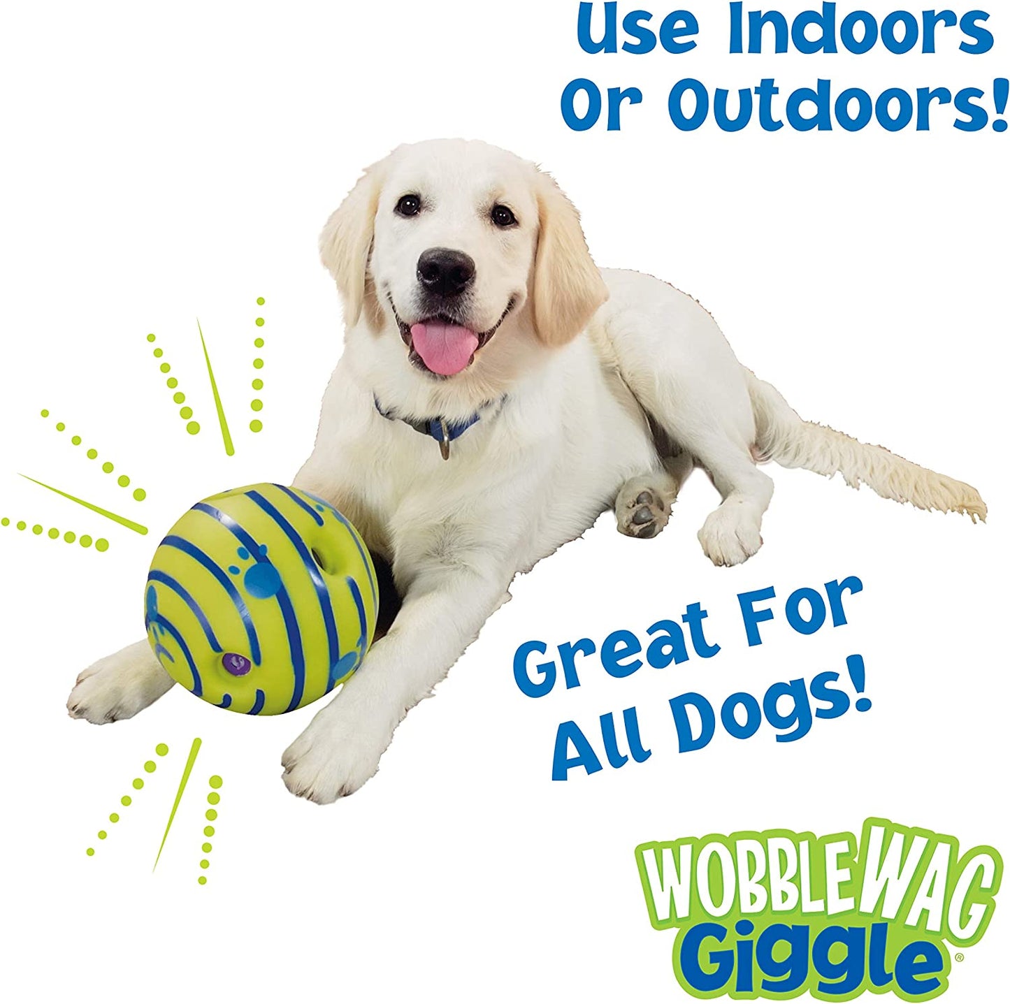 Interactive Dog Toy Ball - Giggle Sounds - Engaging Play for Pets, Not a Chew Toy