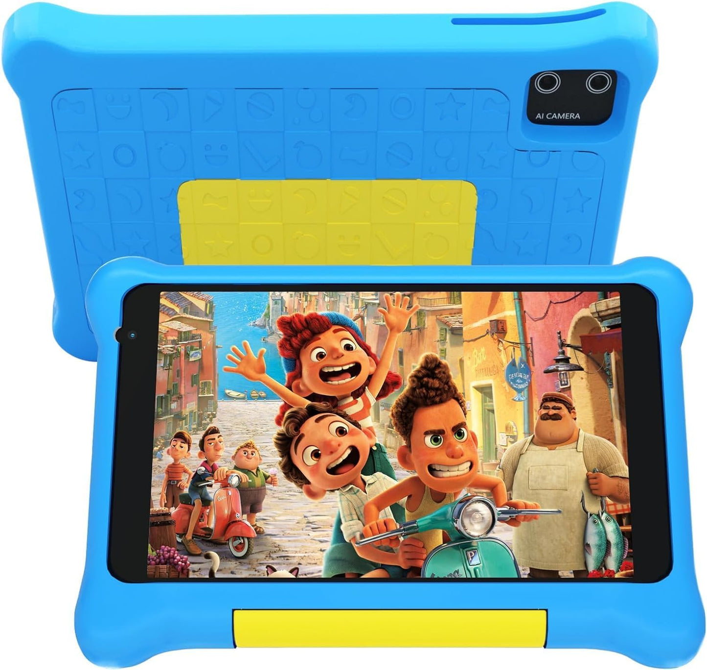 7-Inch Kids Tablet, Android 13 Quad-Core, 5GB RAM, 32GB Storage with 128GB Expandability, HD Display, Wi-Fi, Parental Control - Blue