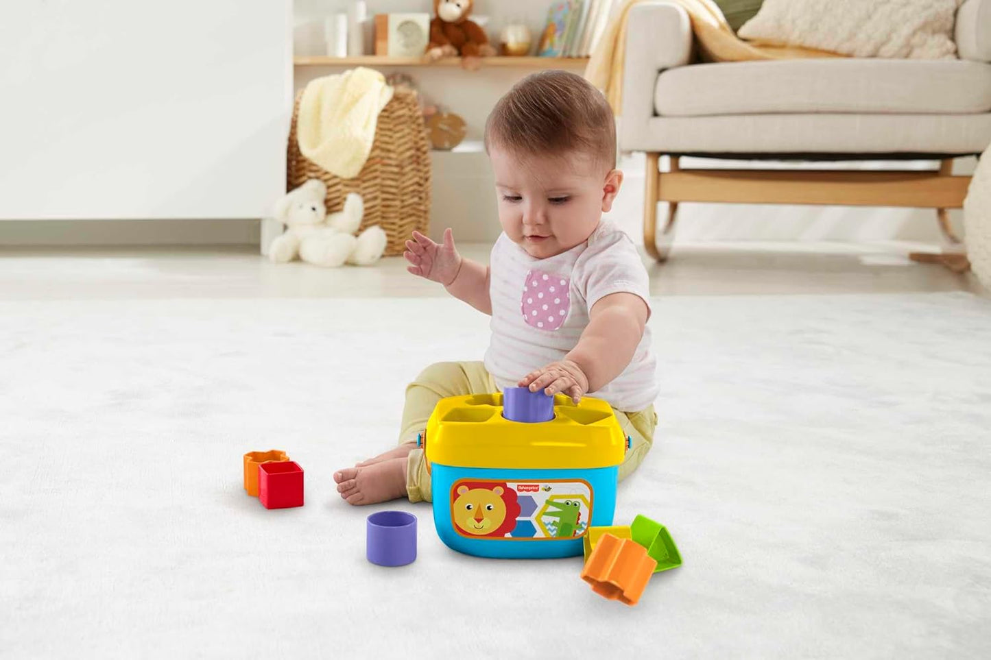 Stacking Toy Set: Baby's First Blocks - 10 Shape Sorting Toys for Infants 6 Months and Older