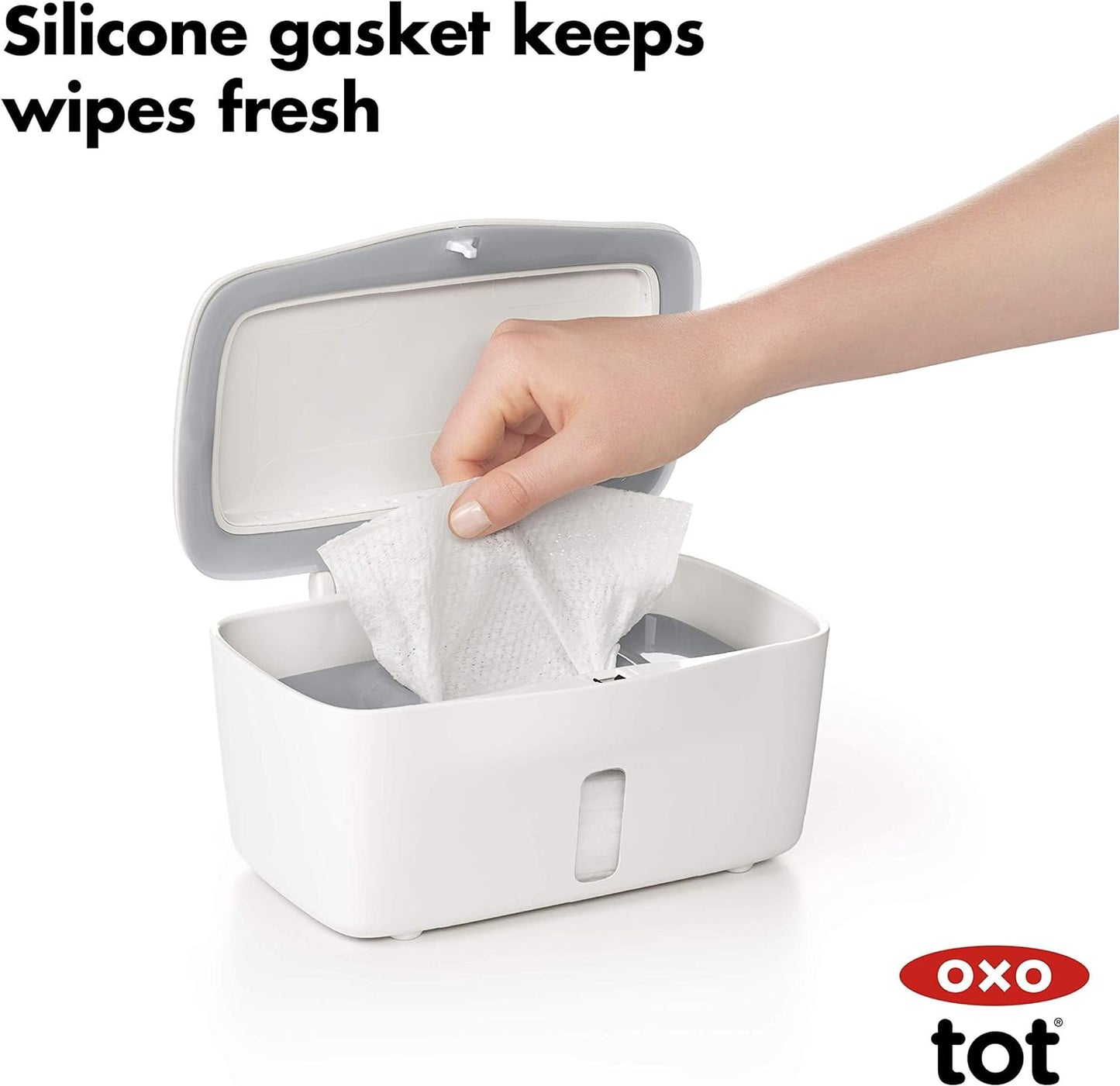 Perfect Pull Wipes Dispenser, BPA free, Non-slip feet