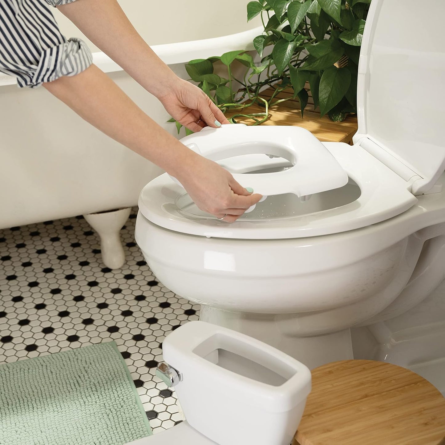 Summer My Size Potty Pro (White) – Realistic Potty Training Toilet with Easy Clean Design and Authentic Flushing Sound