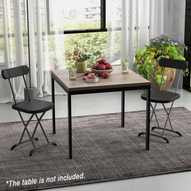Outdoor Folding Chair Set - 2 Pieces with Durable Frame and Ergonomic Backrest