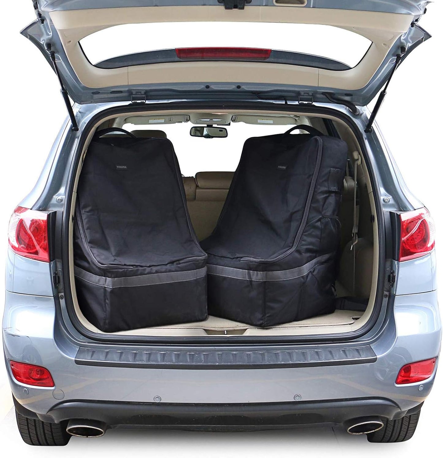 Padded Car Seat Travel Bag with Shoulder Strap - Large Carrier for Airport Gate Check and Infant Seats - Black