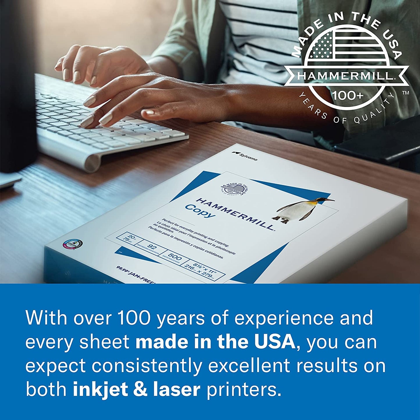 A4 Paper, 20 Lb Copy Paper (210Mm X 297Mm) - 1 Ream (500 Sheets) - 92 Bright