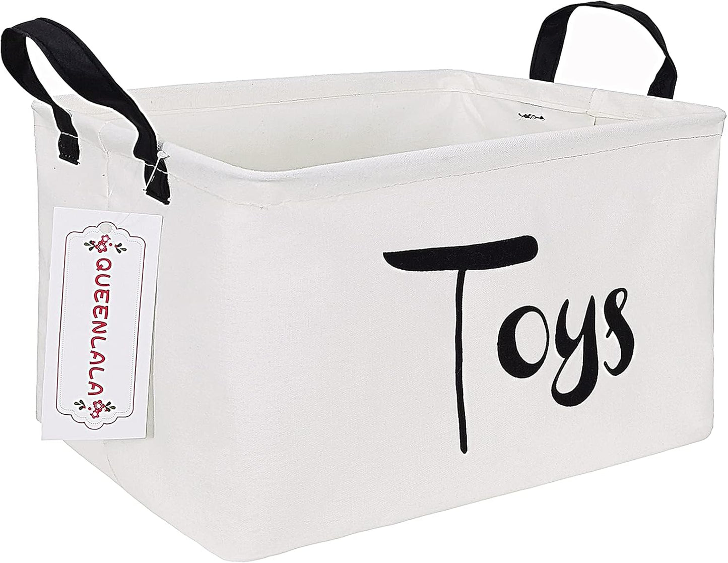 HOUSESTORAGE Laundry Hamper Storage Bin Baskets Foldable Nursery Laundry Basket for Organizing Kids Toy Office Bedroom Toy Bin Closet Shelf Baskets Baby Hamper(Rec-Toys)