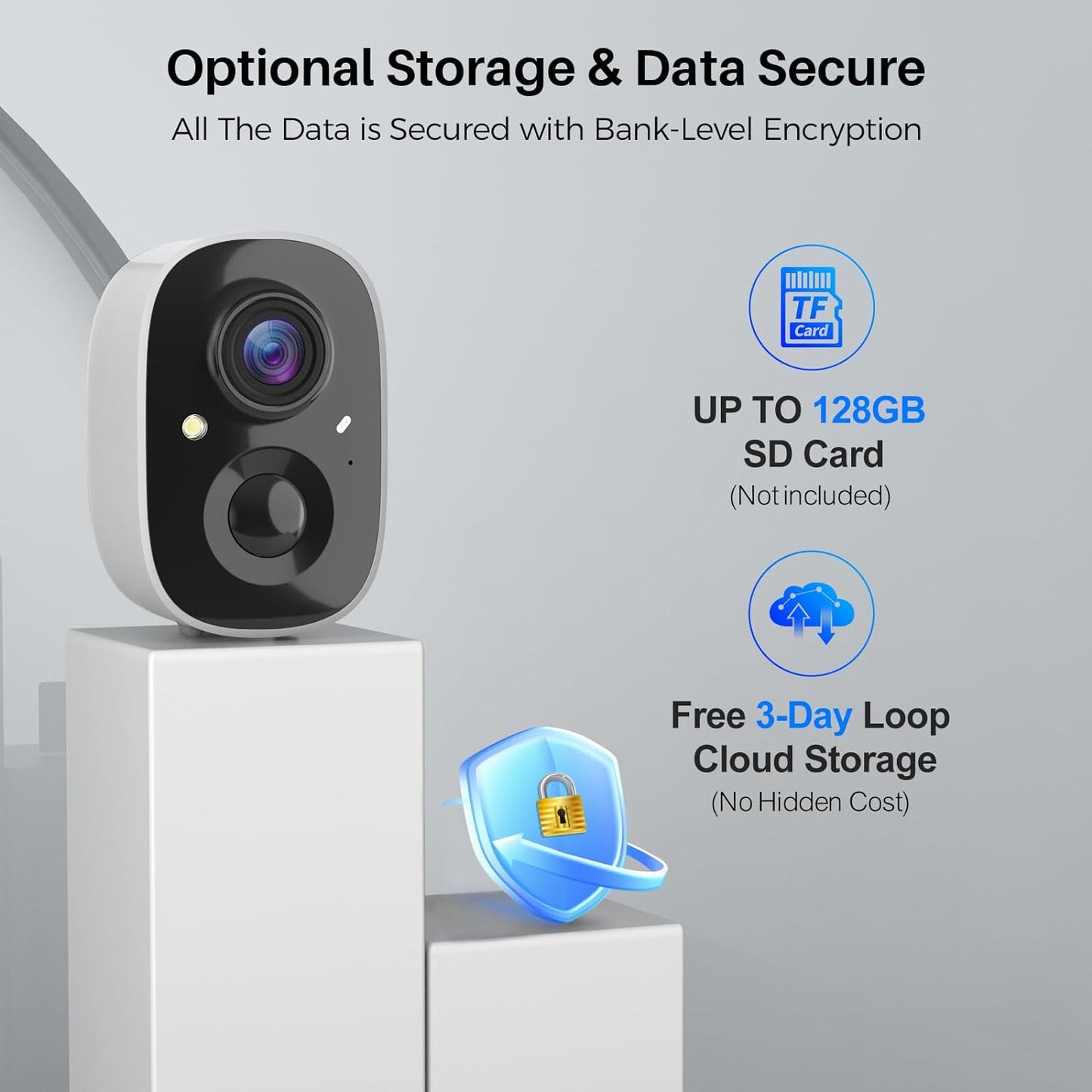 Wireless Outdoor Security Camera System (2-Pack) - Battery-Powered Home Surveillance with AI Motion Detection, Spotlight, Siren Alarm