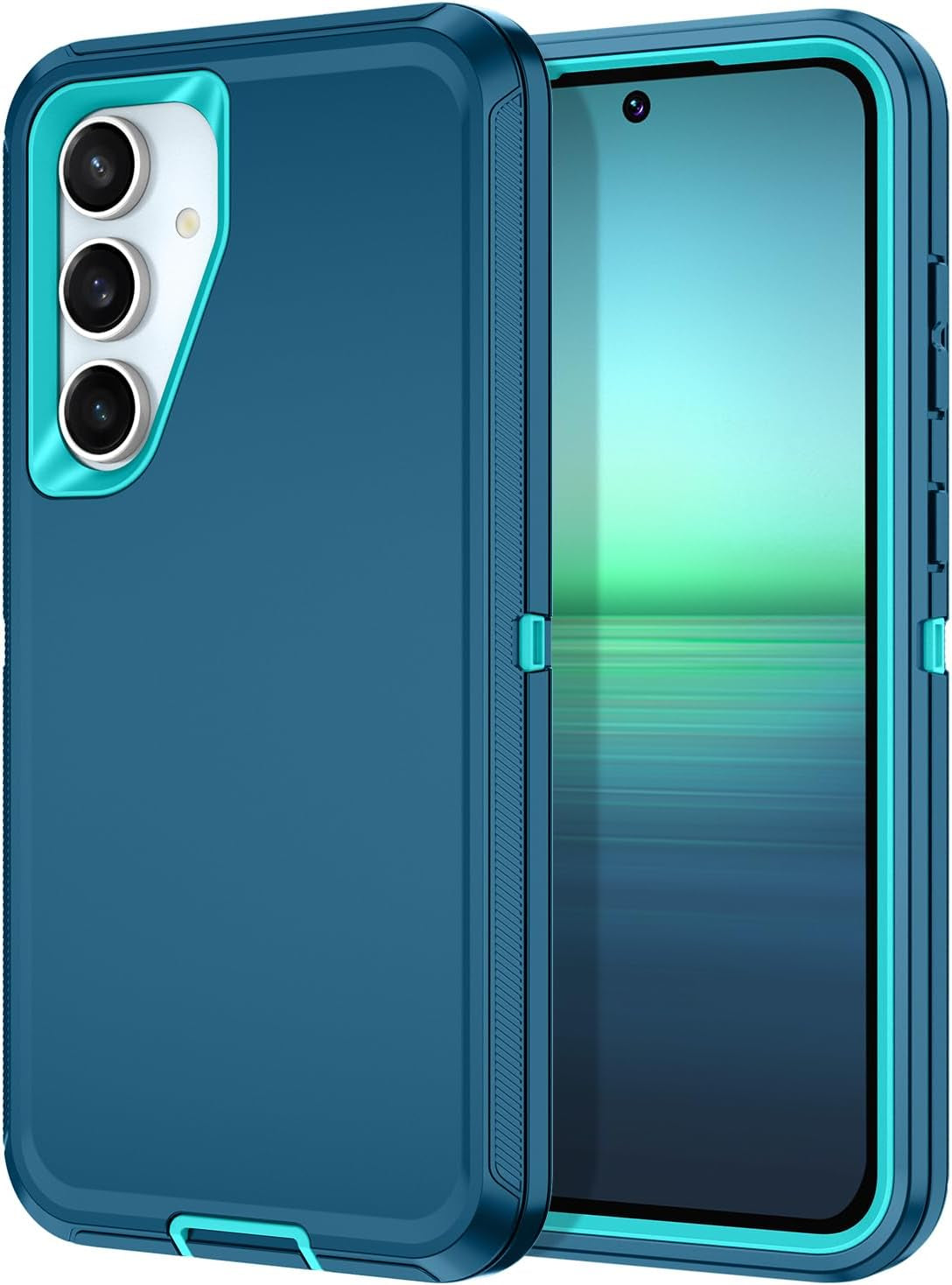Rugged Heavy-Duty 3-Layer Full Body Case for Samsung Galaxy S23/S24 FE Plus Ultra - Shockproof and Dust Resistant