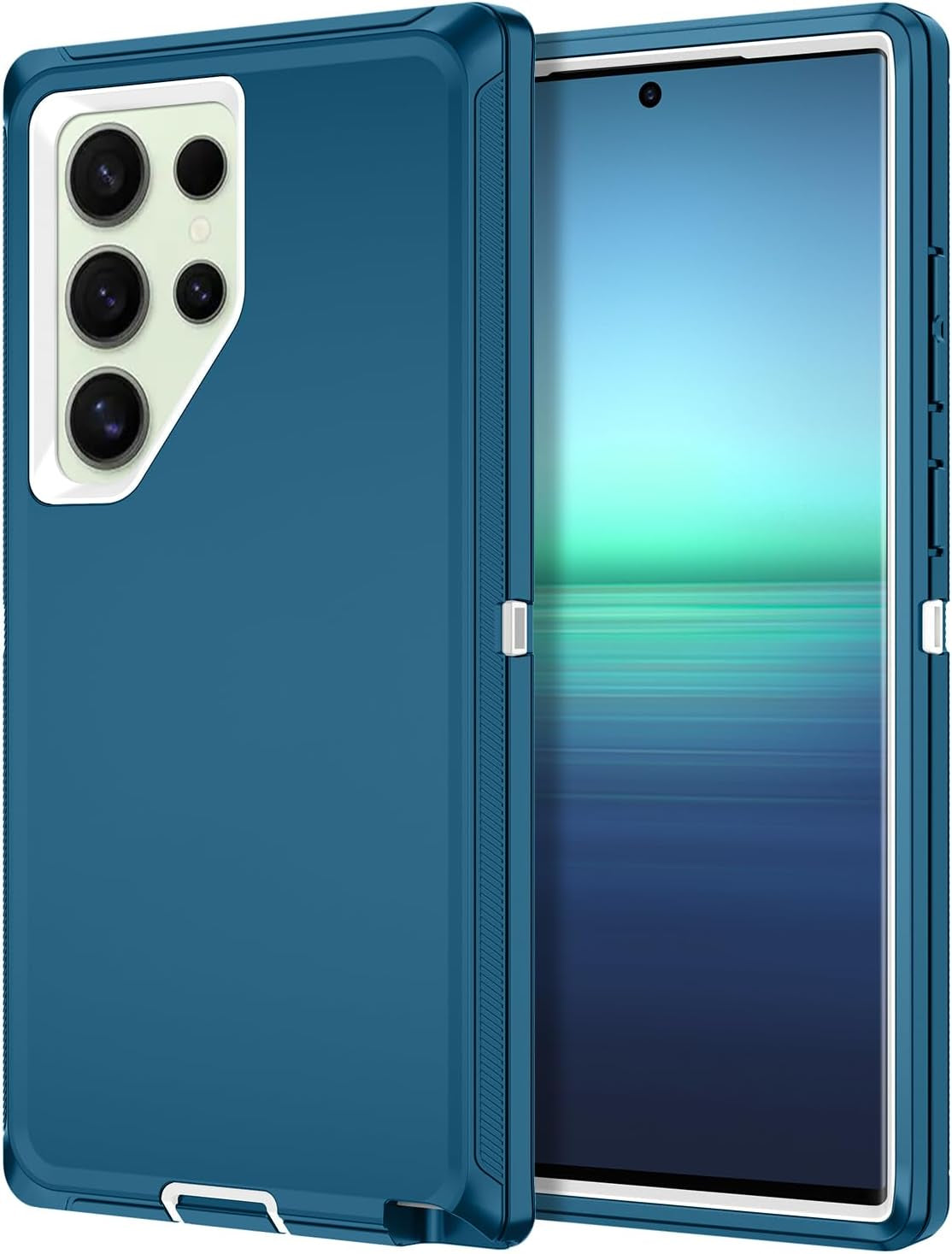 Rugged Heavy-Duty 3-Layer Full Body Case for Samsung Galaxy S23/S24 FE Plus Ultra - Shockproof and Dust Resistant