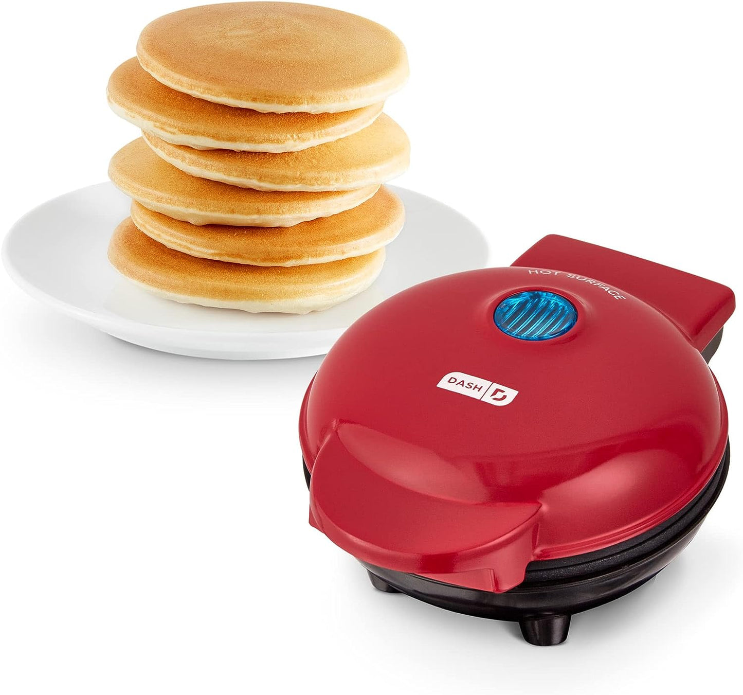 Multi Mini Waffle Maker with Four 4-Inch Nonstick Waffle Molds and Quick Heat-Up Feature