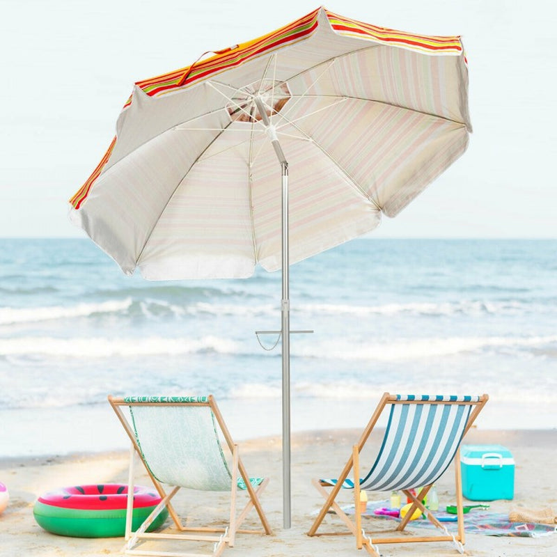 6.5-Foot Beach Umbrella with Carry Bag (Weight Base Not Included)