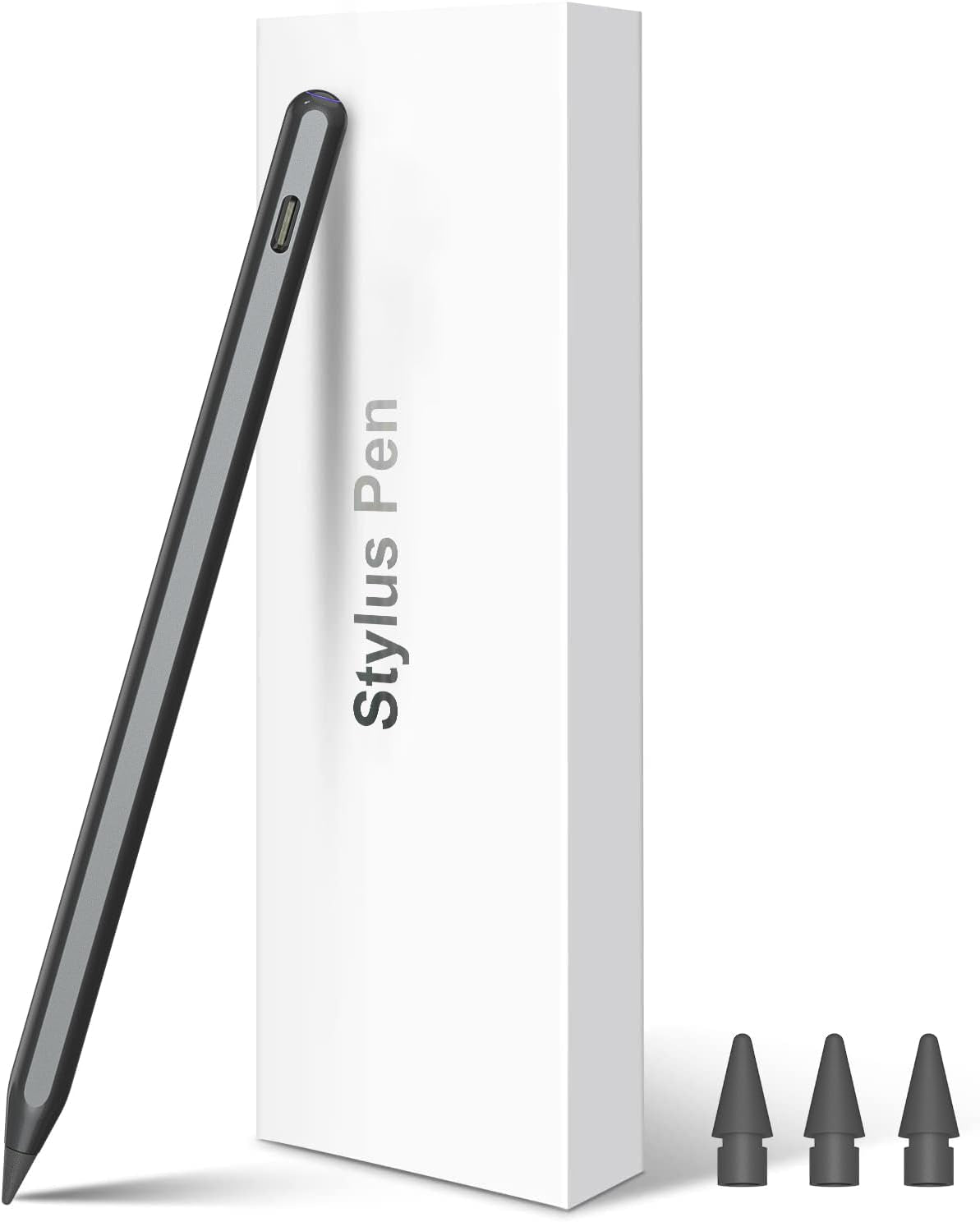 2nd Generation Wireless Charging Pencil for iPad with Tilt and Palm Rejection - Magnetic Stylus Pen - White