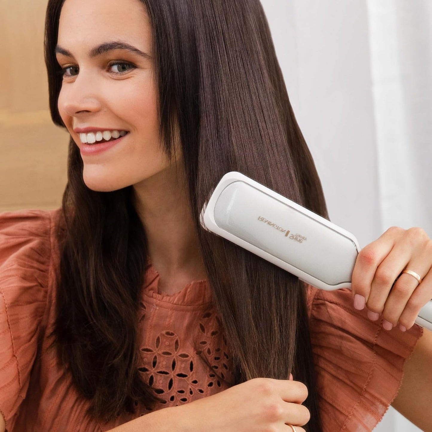 Shine Therapy Argan Oil and Keratin Infused 2-Inch Hair Straightener and Flat Iron