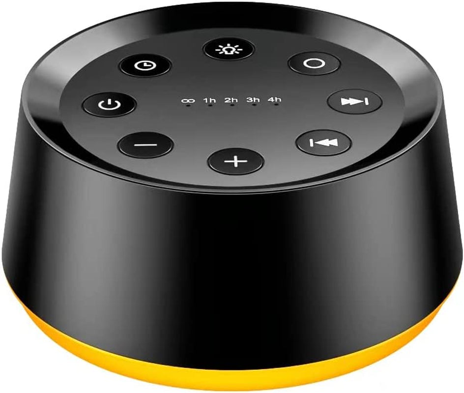 White Noise Machine with 30 Soothing Sounds, 12-Color Night Light, Memory Function, 36 Volume Levels, 5 Timers