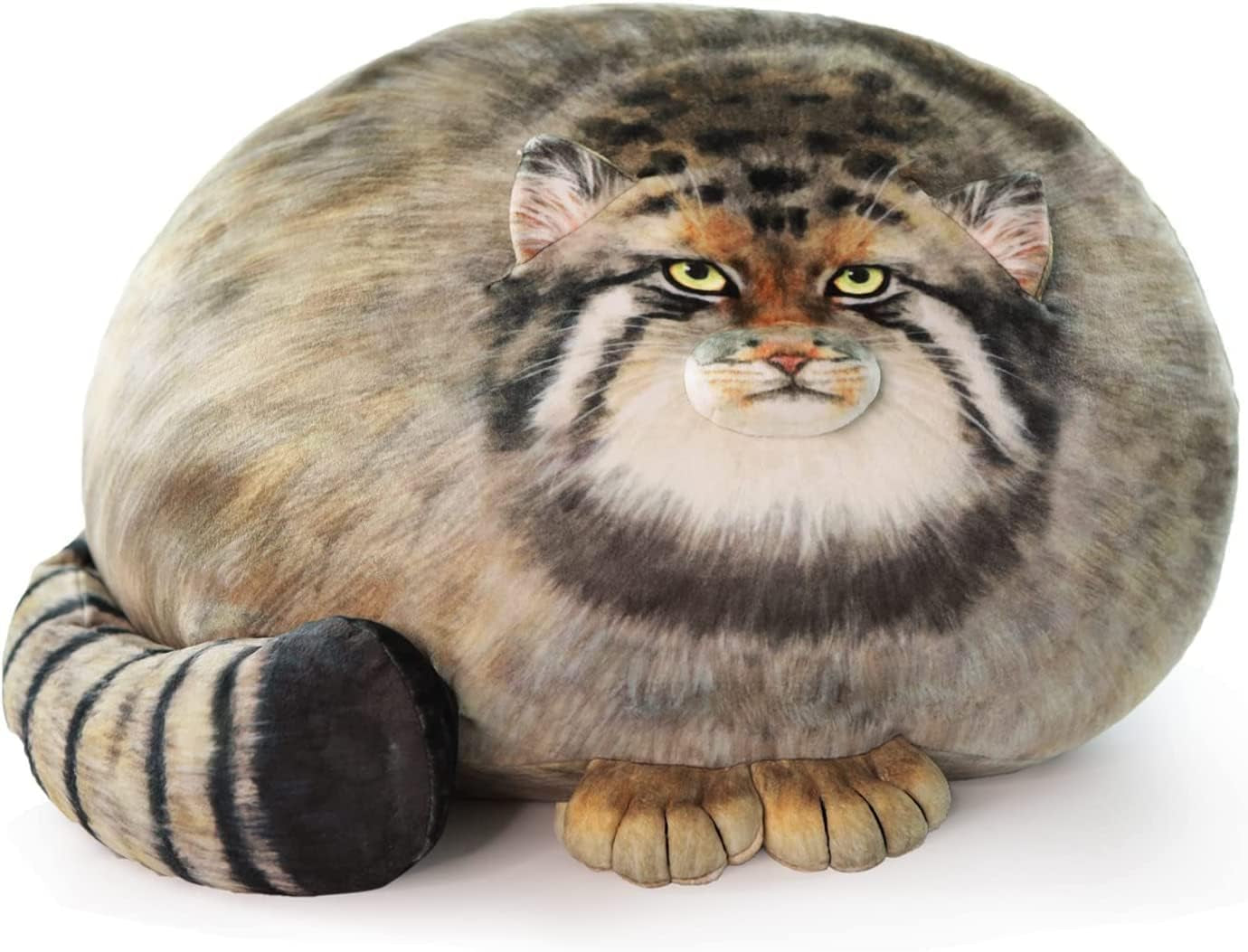 Cat Plush Body Pillow, Cute Steppe Cat Stuffed Animals Soft Plushies, Kitten Plush Throw Pillow Doll Big Plush Toys