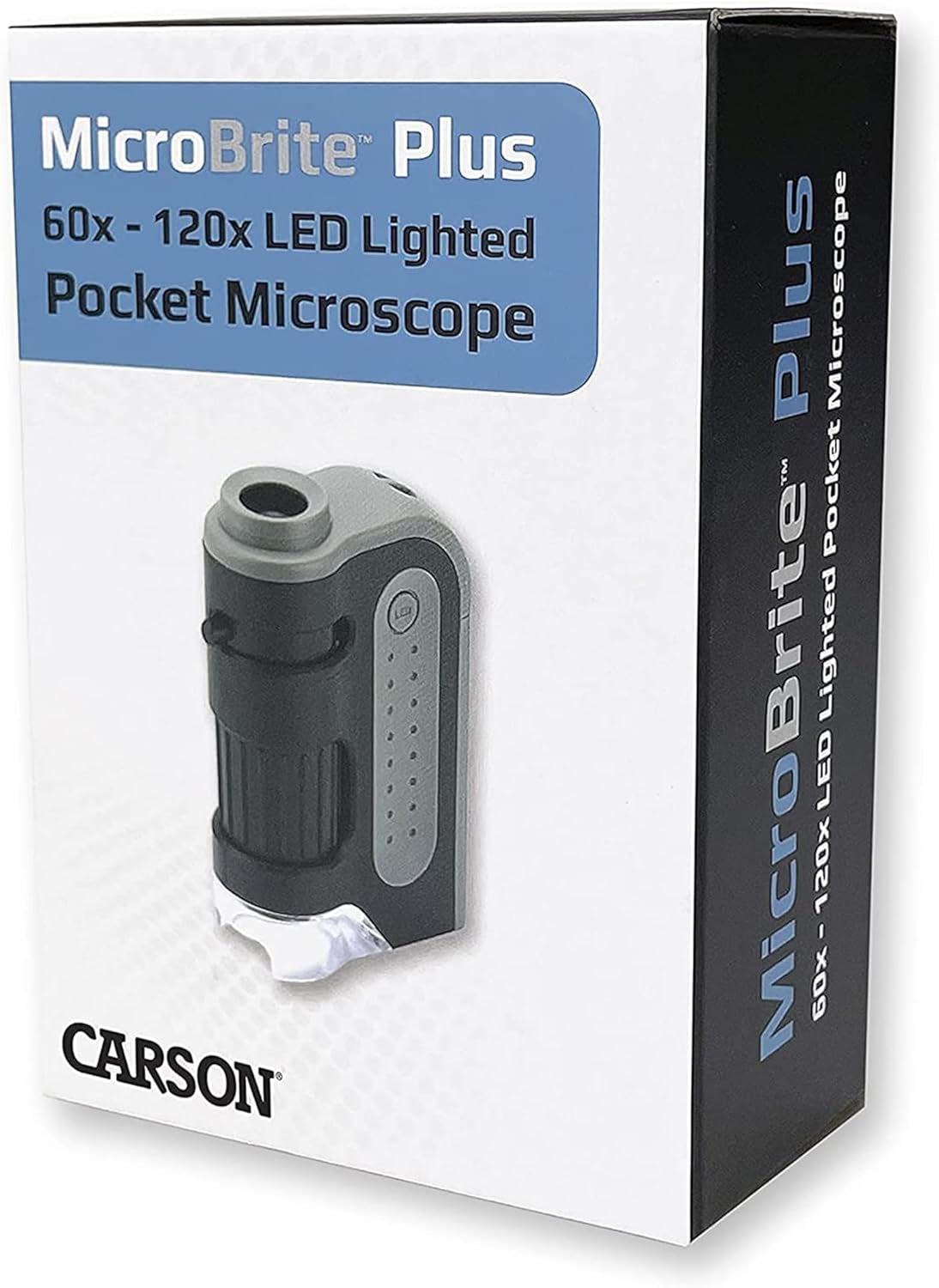 60X-120X LED Lighted Portable Microscope for Educational Use - Handheld Mini Microscope for Students and Adults