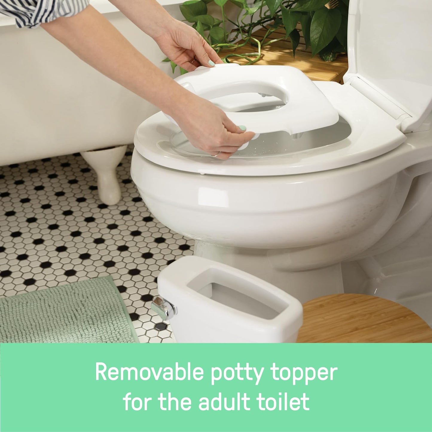 Summer My Size Potty Pro (White) – Realistic Potty Training Toilet with Easy Clean Design and Authentic Flushing Sound