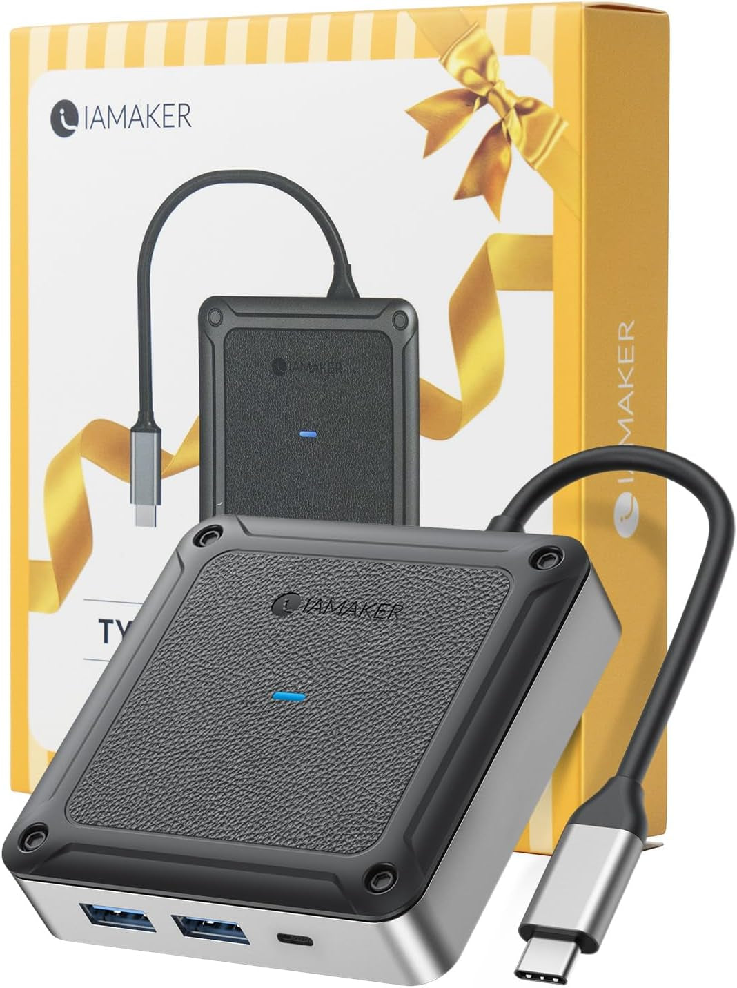 7-Port USB 3.0 Hub - High-Speed 5Gbps Data Adapter for Laptops, PCs, Printers, and More