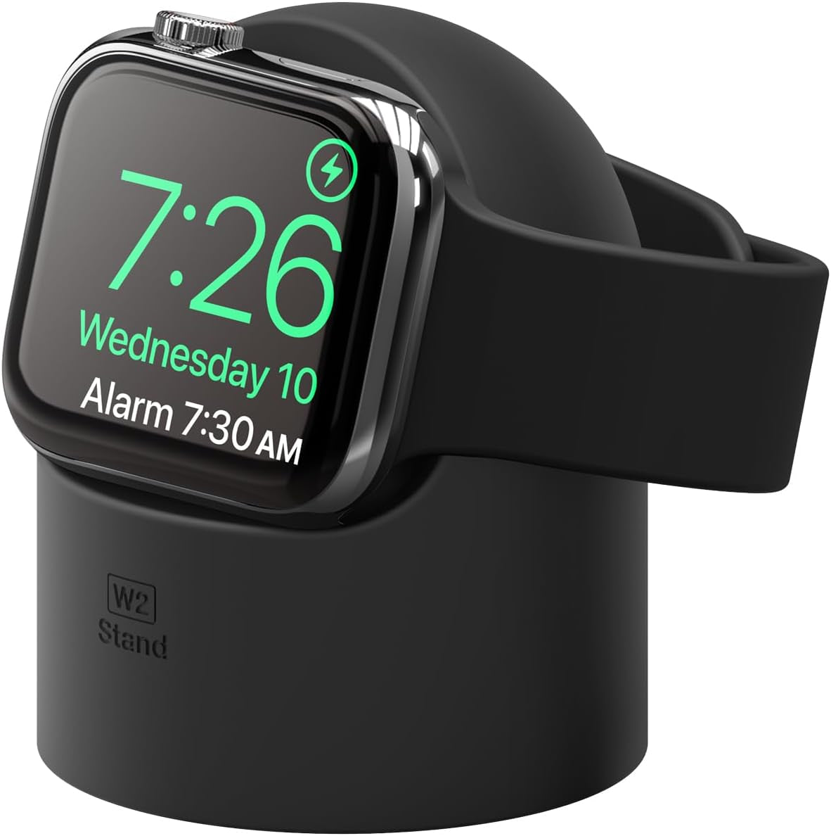 Charger Stand Compatible with Apple Watch Series - Durable Silicone, Compatible with Nightstand Mode