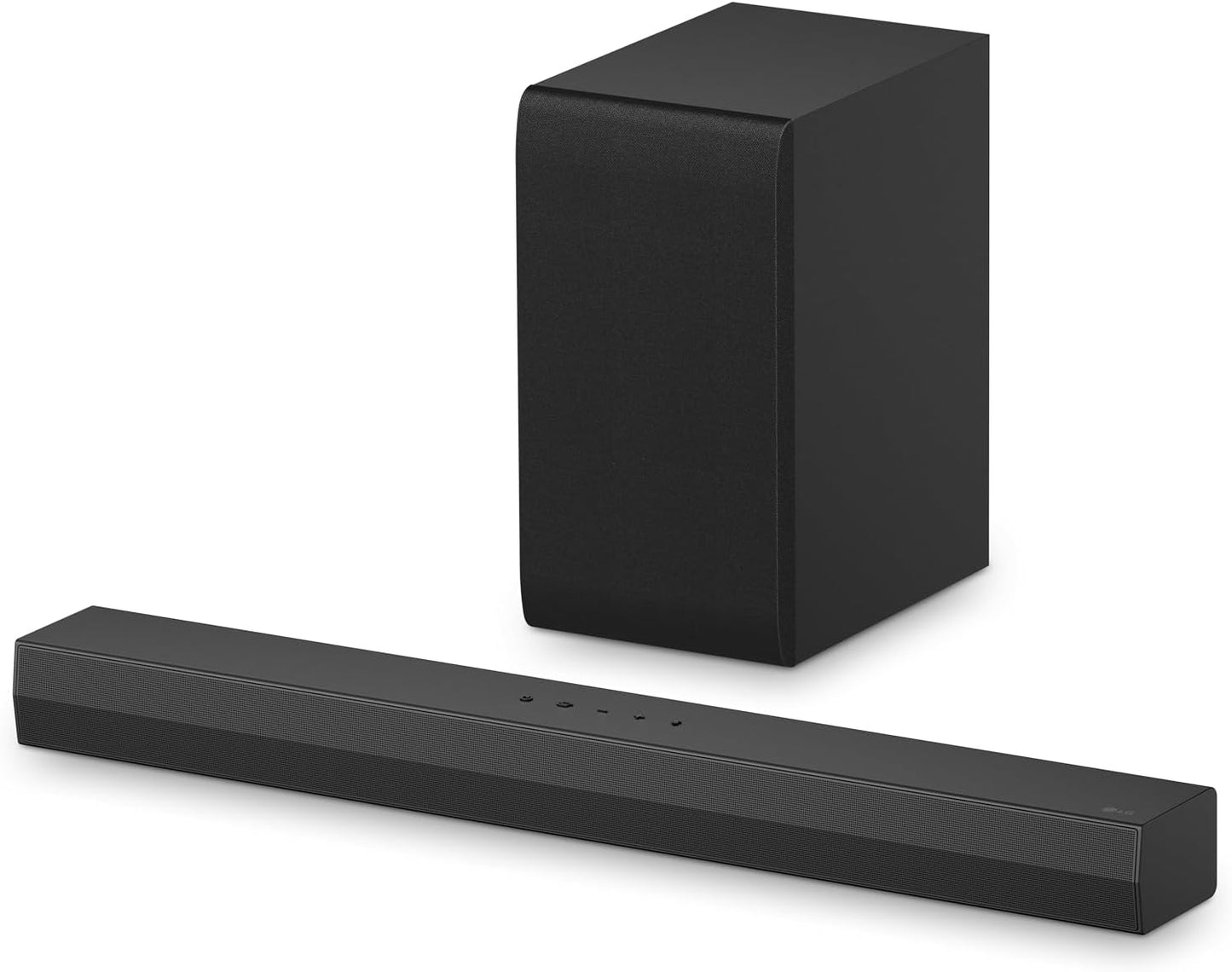 Compact Soundbar with Bluetooth, Wireless Subwoofer, and Dolby Digital Technology