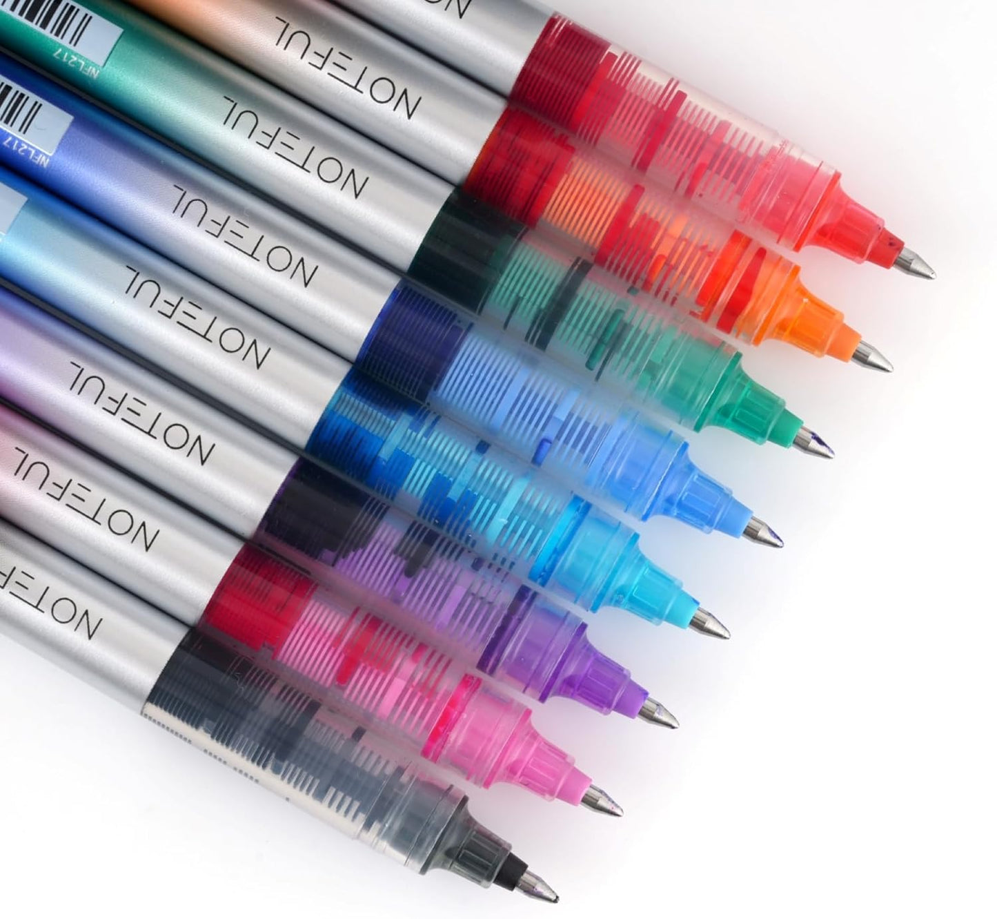 Liquid Ink Rollerball Pens, Multi Colored 0.7Mm Medium Point Tip, Rolling Pen for Drawing, Coloring, Journaling and Smooth Writing (8 Pcs)