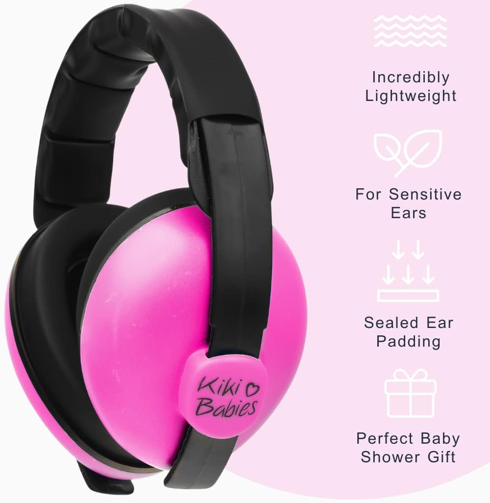 Baby Noise Canceling Headphones – Baby Wipes Dispenser, Travel Bag – Premium Soft Baby Ear Muffs – Comfortable Design
